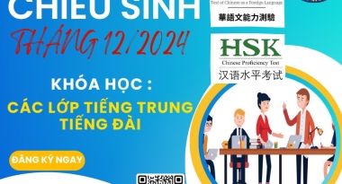 Thông báo chiêu sinh tháng 12/2024