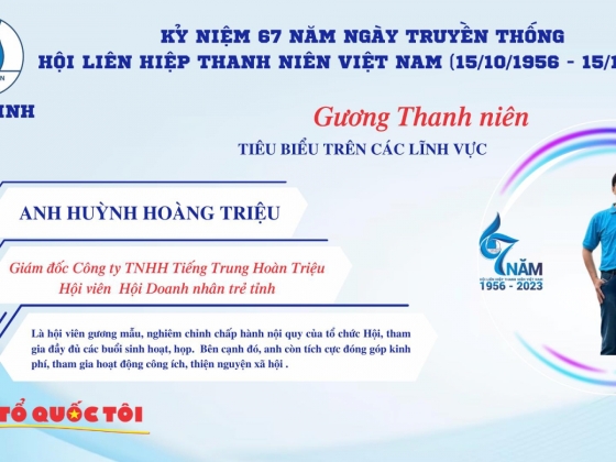 Chúc mừng Thầy Huỳnh Hoàng Triệu - Giám đốc Trung tâm Tiếng Trung Hoàng Triệu