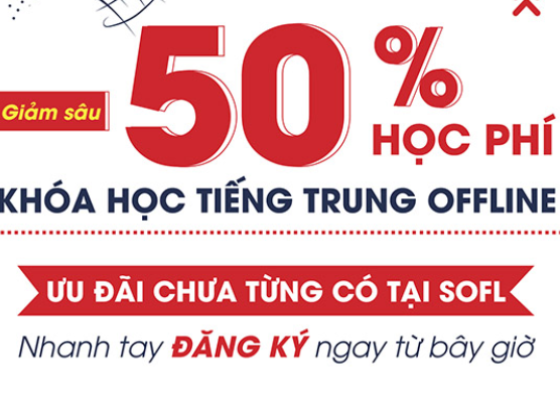 Giảm sâu 50% học phí